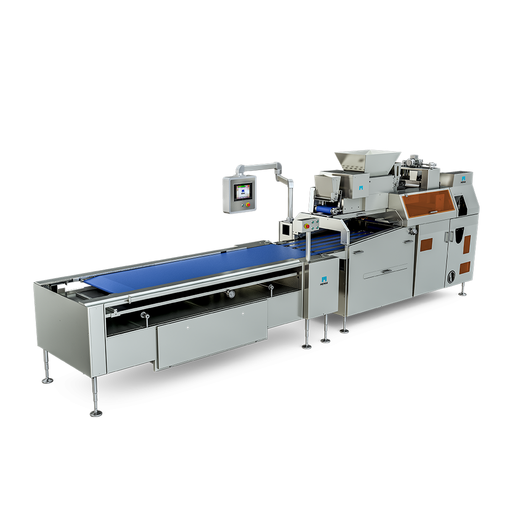 Panadero trabajando con equipamiento moderno